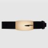 Replica Gucci Unisex GG Web Belt with G Buckle in Green and Red Web 14