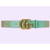 Replica Gucci Unisex Marmont Reversible Thin Belt Beige Ebony GG Supreme Canvas 15