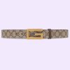 Replica Gucci Unisex Marmont Reversible Thin Belt Red Leather Double G Buckle 15