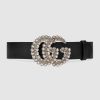 Replica Gucci Women Chain Belt with Crystal Double G Buckle in Gold-Toned Chain 10