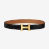 Replica Hermes Men A Cheval Belt Buckle & Reversible Leather Strap 32 mm 13