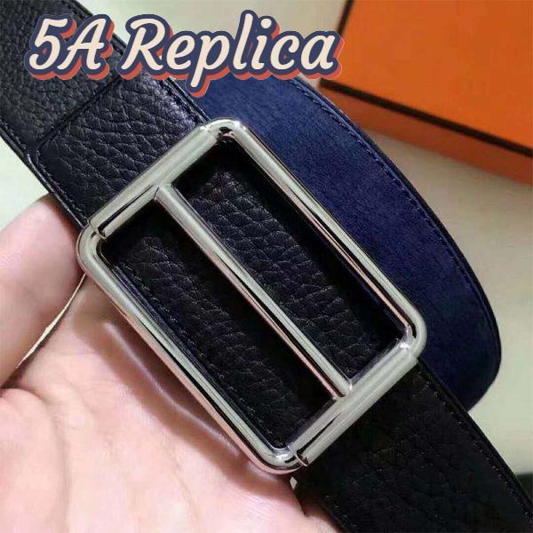 Replica Hermes Men H Rouleau Belt Buckle & Reversible Leather Strap 32 mm 6