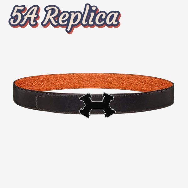 Replica Hermes Men Street H Belt Buckle & Reversible Leather Strap 32 mm
