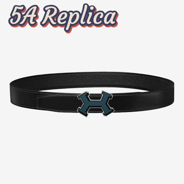 Replica Hermes Men Street H Belt Buckle & Reversible Leather Strap 32 mm 3