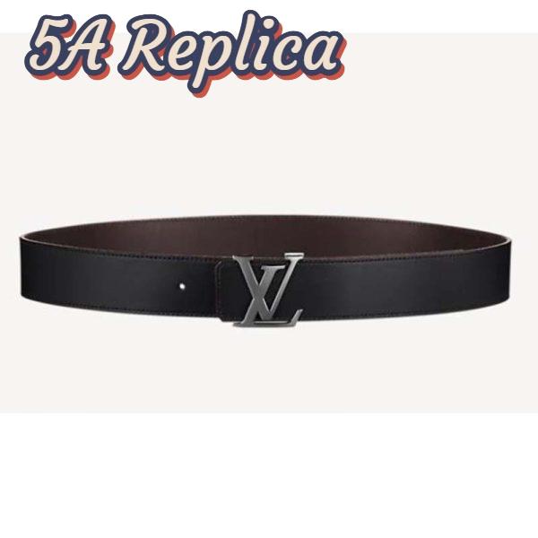 Replica Louis Vuitton Unisex LV Initiales 40 mm Width Reversible Belt Calf Leather