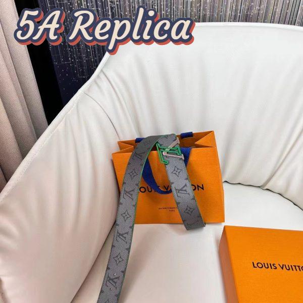 Replica Louis Vuitton Unisex LV Line 40 MM Reversible Belt Green Monogram Eclipse Reverse Coated Canvas 6