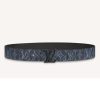 Replica Louis Vuitton Unisex LV Shape 40 mm Reversible Belt Monogram Canvas Calf Leather