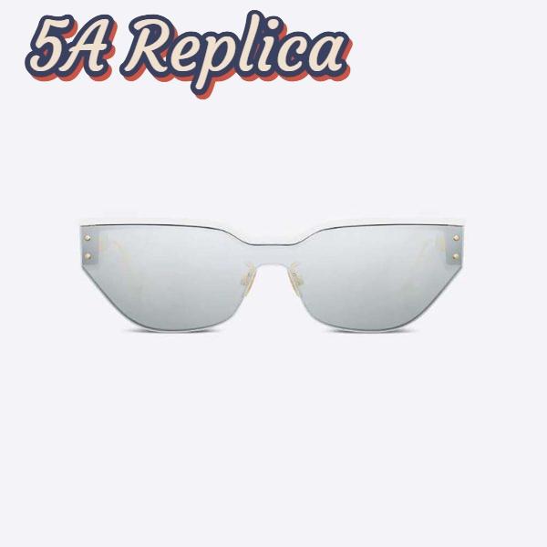 Replica Dior Women DiorClub M3U White Mask Sunglasses