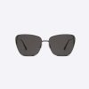 Replica Dior Women MissDior B5I Gunmetal Mirrored Butterfly Sunglasses 8