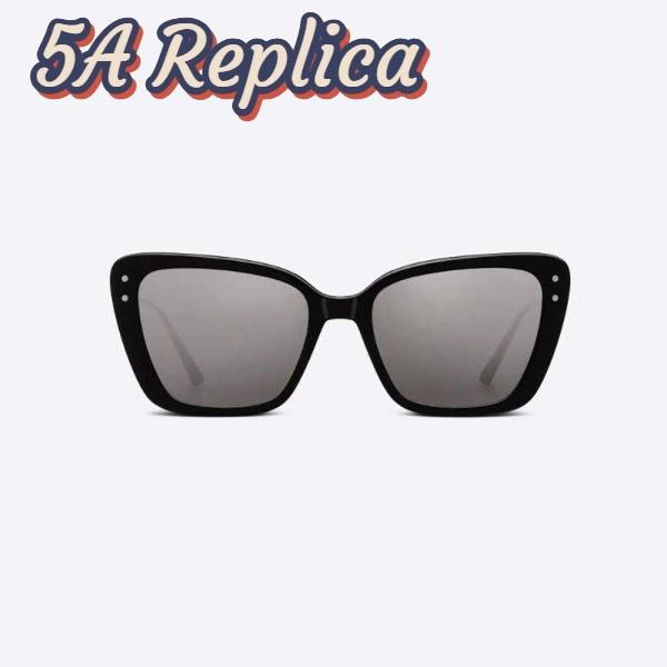 Replica Dior Women MissDior B5I Gunmetal Mirrored Butterfly Sunglasses