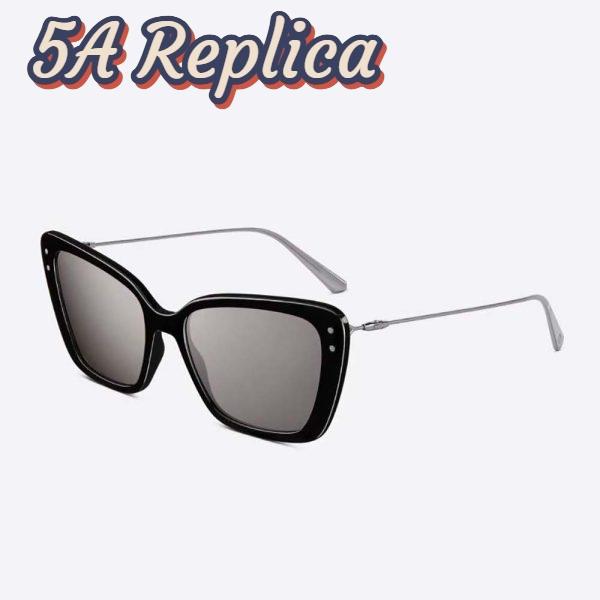 Replica Dior Women MissDior B5I Gunmetal Mirrored Butterfly Sunglasses 3