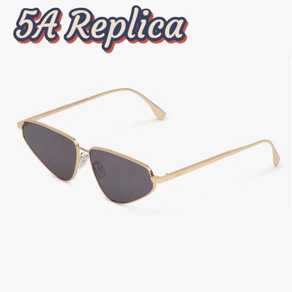 Replica Fendi Women FF Sunglasses with Gray Lenses 3