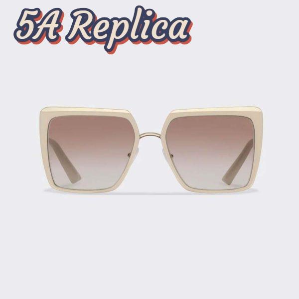Replica Prada Women Cinéma Sunglasses of the Iconic Prada Cinéma Collection with Sophisticated-Pink