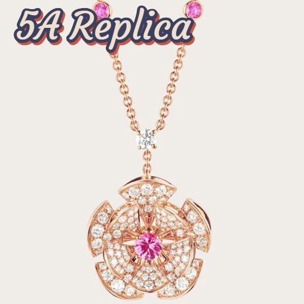 Replica Bulgari Women Divas Dream Necklace in 18 Kt Rose Gold