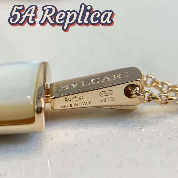 Replica Bvlgari Women BVLGARI BVLGARI Gelati 18 KT Rose Gold Soft Bracelet-White 8