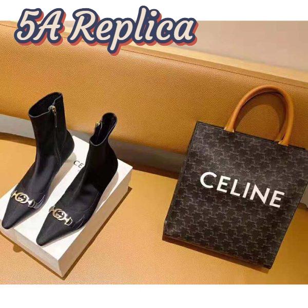 Replica Gucci Women Gucci Zumi Mid-Heel Ankle Boot 7.7 cm Heel-Black 4