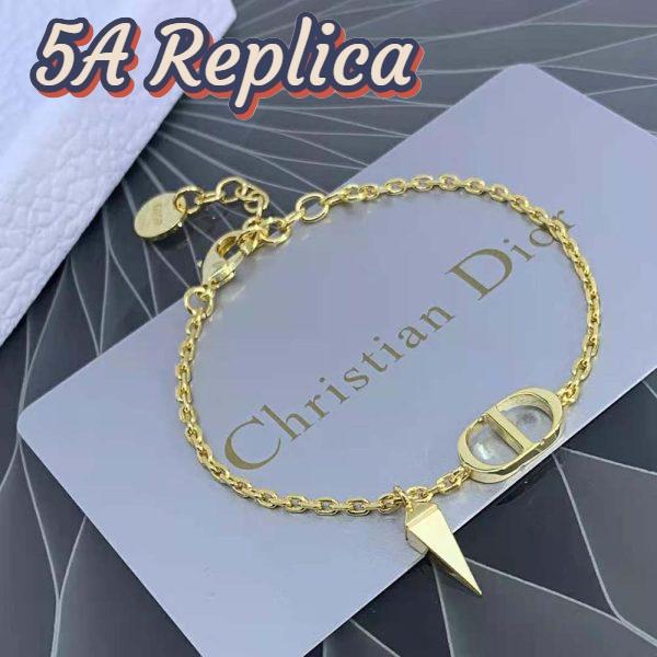 Replica Dior Women Petit CD Bracelet Gold-Finish Metal 4