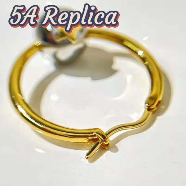 Replica Dior Women Petit CD Earrings Gold-Finish and Palladium-Finish Metal 6