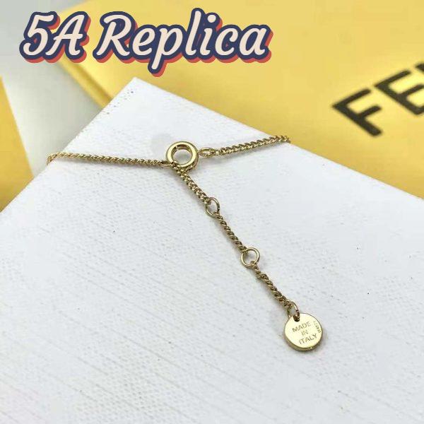 Replica Fendi Women O Lock Necklace Gold-Colored 6