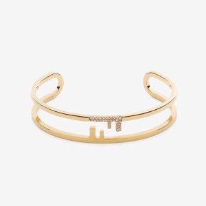 Replica Fendi Women O’lock Bracelet with Gold-Colored Bracelet 2