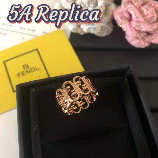 Replica Fendi Women O’Lock Ring Gold-colored Ring 3