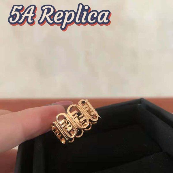 Replica Fendi Women O’Lock Ring Gold-colored Ring 6