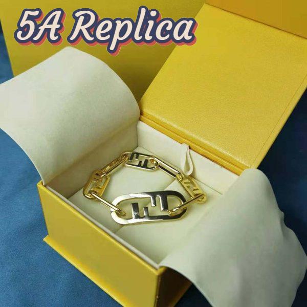Replica Fendi Women Olock Bracelet Gold-Colored 9