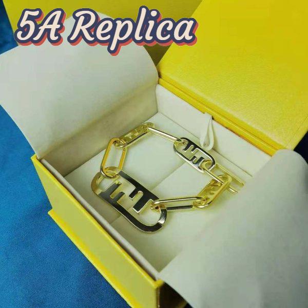 Replica Fendi Women Olock Bracelet Gold-Colored 11