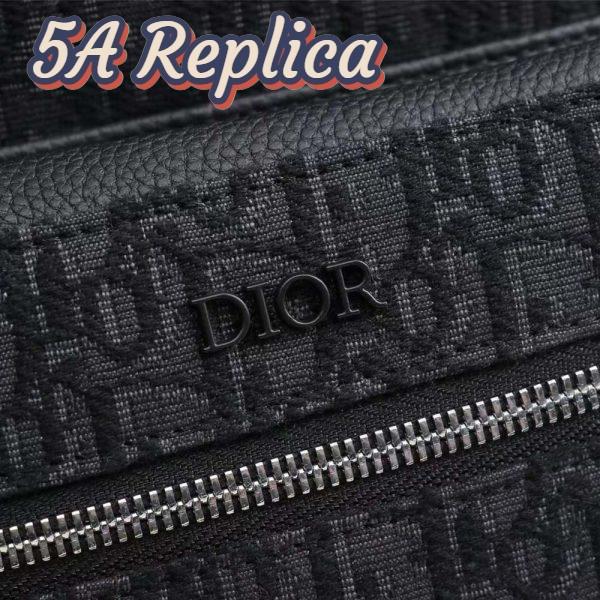 Replica Dior Men Rider Backpack Black Dior Oblique Jacquard 8