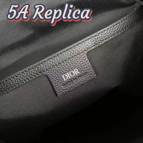 Replica Dior Unisex CD Motion Backpack Beige Black Dior Oblique Jacquard Grained Calfskin 10