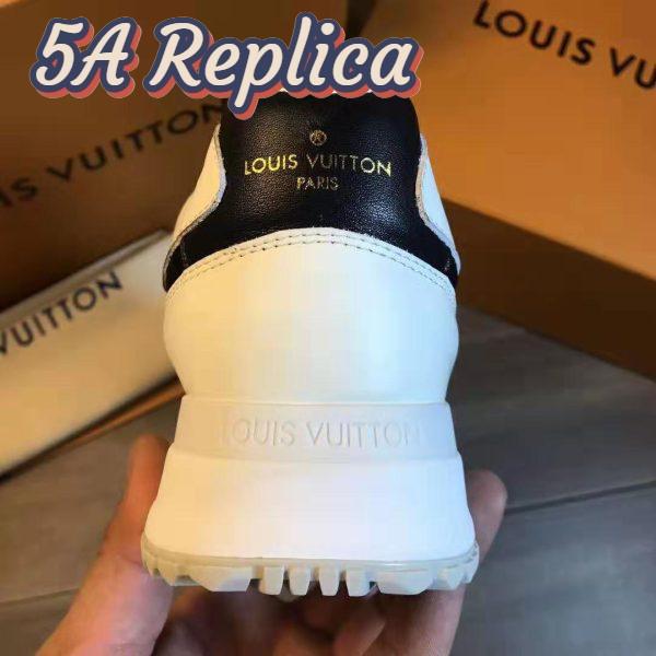 Replica Louis Vuitton LV Men Run Away Sneaker Calf Leather and Textile-Yellow 11