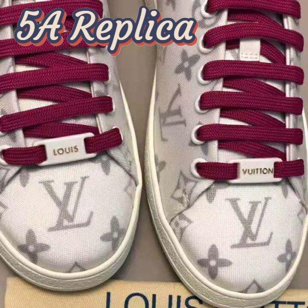 Replica Louis Vuitton LV Women LV Frontrow Sneaker in Monogram-Print Textile-Pink 8