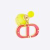 Replica Dior Women Tribales Earring Gold-Finish Metal with Fluorescent Yellow Lacquer