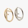 Replica Fendi Women F Is Fendi Earrings Gold and Palladium Earrings
