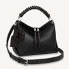 Replica Louis Vuitton LV Women Beaubourg Hobo MM Bag Black Mahina Perforated Calf Leather