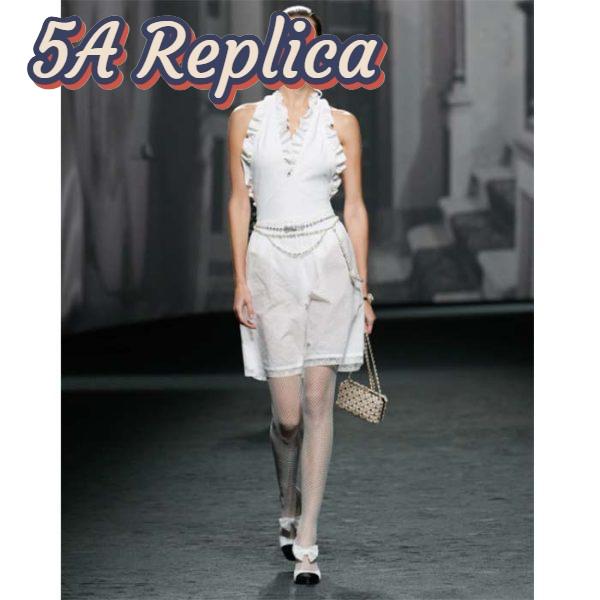 Replica Chanel Women CC Hair Clip Metal Strass Gold Crystal 4