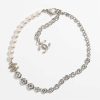 Replica Chanel Women Long Necklace in Metal Glass Pearls & Diamantés-White 11