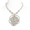 Replica Chanel Women Long Necklace in Metal Glass Pearls & Diamantés-White 10