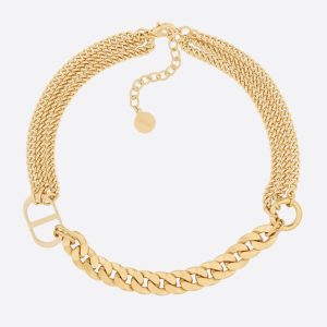 Replica Dior Women 30 Montaigne Necklace Gold-Finish Metal