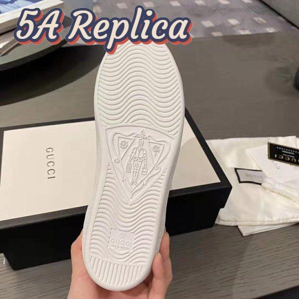 Replica Gucci GG Unisex Ace Sneaker with Interlocking G House Web White Leather 8