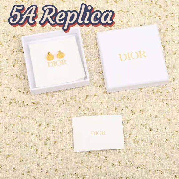 Replica Dior Women 30 Montaigne Stud Earrings Gold-Finish Metal 3