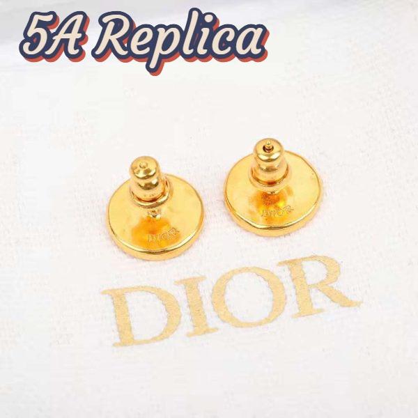 Replica Dior Women 30 Montaigne Stud Earrings Gold-Finish Metal 6