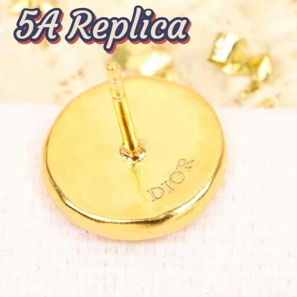 Replica Dior Women 30 Montaigne Stud Earrings Gold-Finish Metal 7