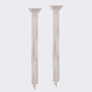 Replica Prada Women Crystal Logo Jewels Zirconia Earrings