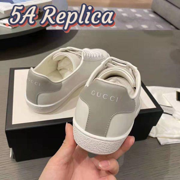 Replica Gucci GG Unisex Ace Sneaker with Interlocking G White Leather 9