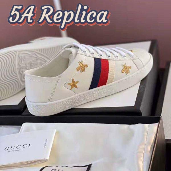Replica Gucci Unisex Ace sneaker with Bees and Stars Sylvie Web 4
