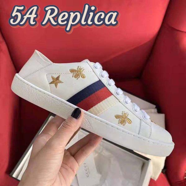 Replica Gucci Unisex Ace sneaker with Bees and Stars Sylvie Web 9