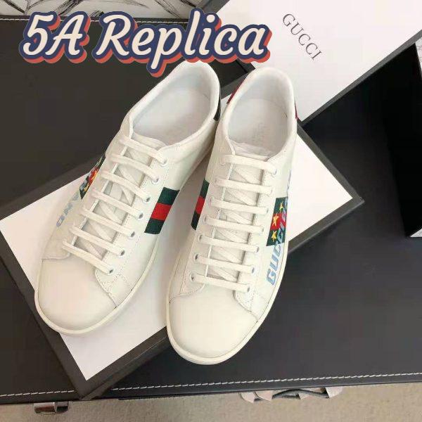Replica Gucci Unisex Ace Sneaker with Gucci Band-White 3