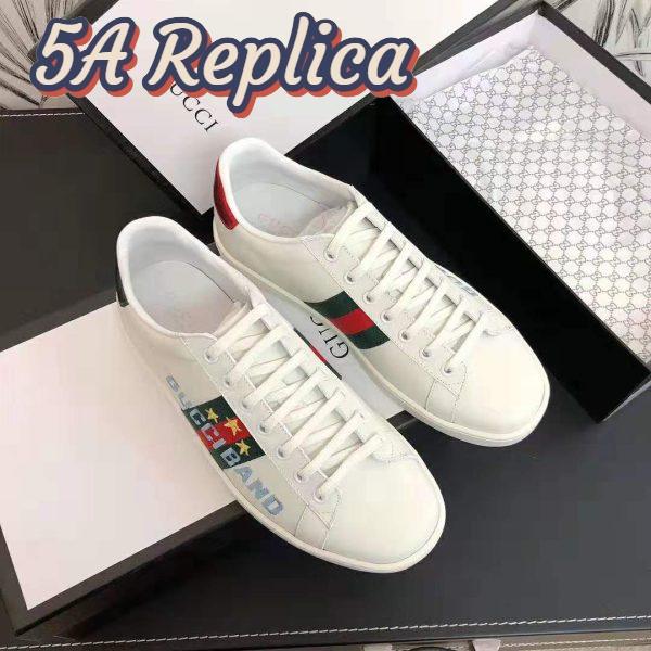 Replica Gucci Unisex Ace Sneaker with Gucci Band-White 4