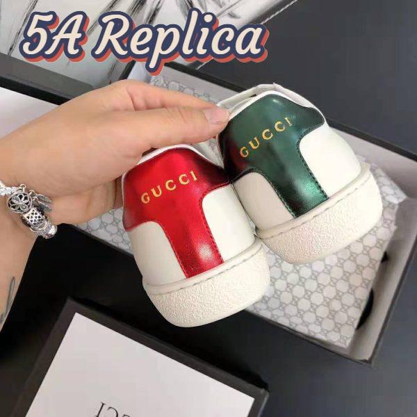 Replica Gucci Unisex Ace Sneaker with Gucci Band-White 9
